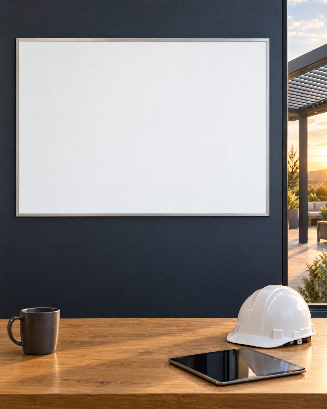 Planning annuel des chantiers d’un poseur sur un tableau blanc. Sans pub, il n’est rempli qu’au printemps et au début de l’été. Avec Devis Direct, il est rempli tous les mois de l’année.